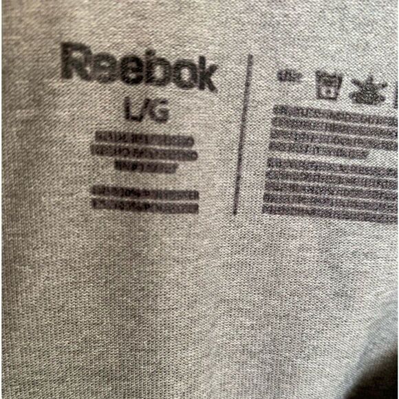 Reebok Men's Dri-Fit Gray T-Shirt - Size Large - Picture 2 of 3